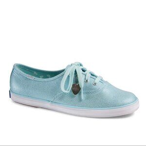 Brand New Taylor Swift Keds Champion Blue Metallic Canvas Sneaker Sz 9